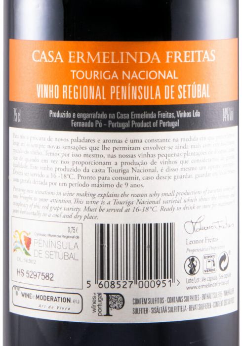 2017 Casa Ermelinda Freitas Touriga Nacional Reserva red