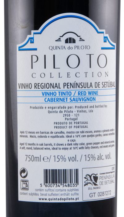 2018 Piloto Collection Cabernet Sauvignon tinto