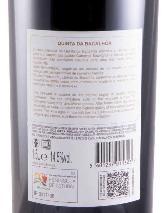 2016 Quinta da Bacalhôa red 1.5L