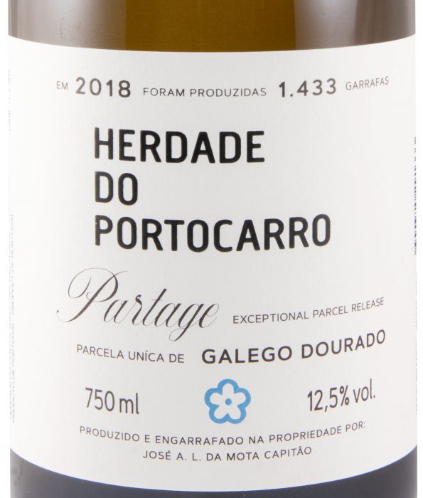 2018 Herdade do Portocarro Partage Galego Dourado branco