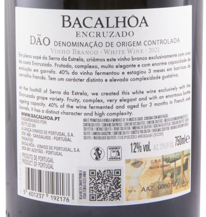 2021 Bacalhôa Encruzado white