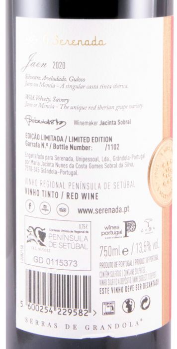 2020 A Serenada Jaen Edição Limitada tinto