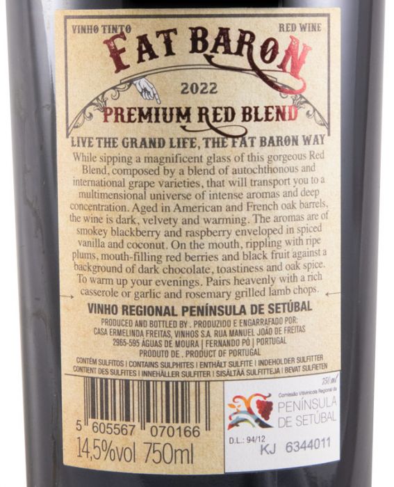 2022 Casa Ermelinda Freitas Fat Baron Premium red