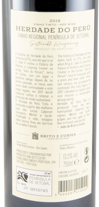 2019 Herdade do Perú tinto