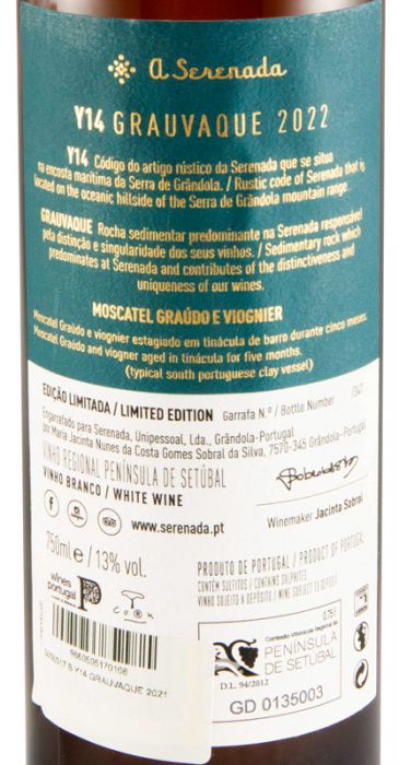 2022 A Serenada Y14 Grauvaque Edição Limitada branco