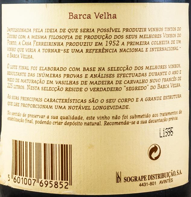 1995 Barca Velha tinto