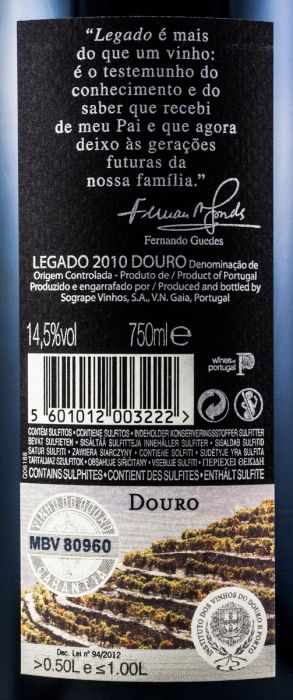 2010 Legado tinto