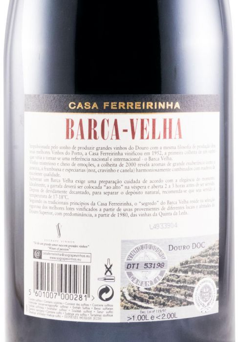 2000 Barca Velha tinto 1,5L