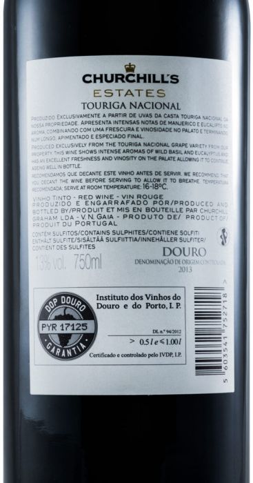 2013 Churchill's tinto