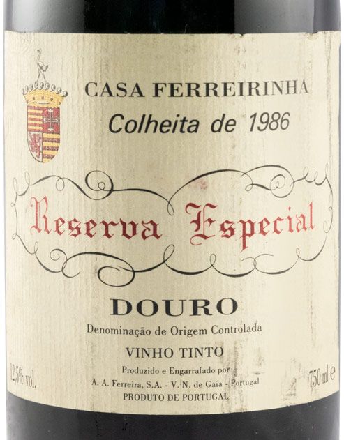 1986 Casa Ferreirinha Reserva Especial red