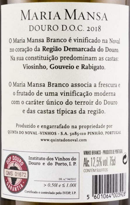 2018 Quinta do Noval Maria Mansa white