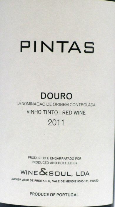 ワイン＆ソール・ピンタス・赤 2011年