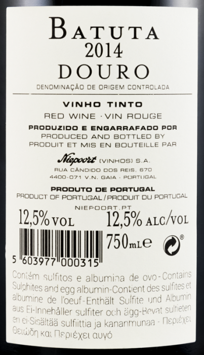 2014 Niepoort Batuta tinto