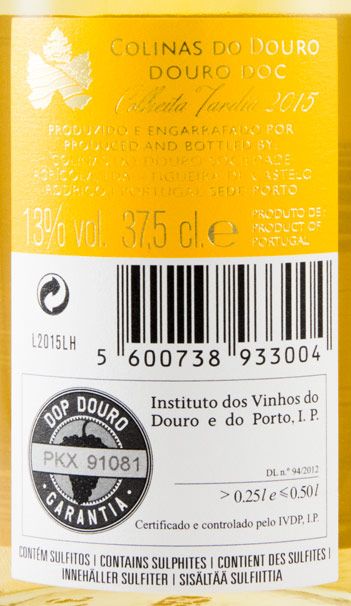 2015 Colinas do Douro Colheita Tardia branco 37,5cl