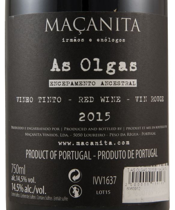2015 As Olgas by Maçanita tinto