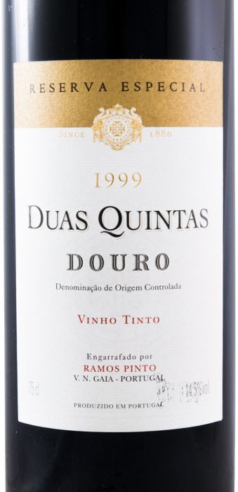 ドゥアス・キンタス（二つの葡萄園）・特別リザーブ 赤 1999年