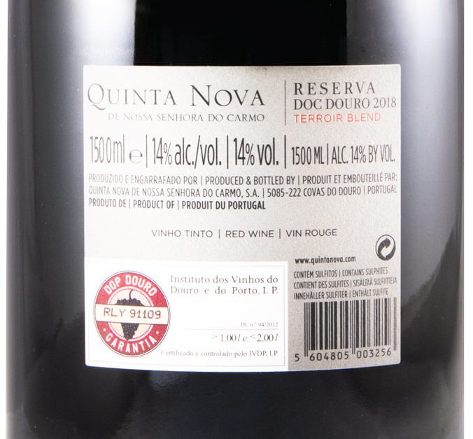 2018 Quinta Nova Terroir Blend Reserva tinto 1,5L