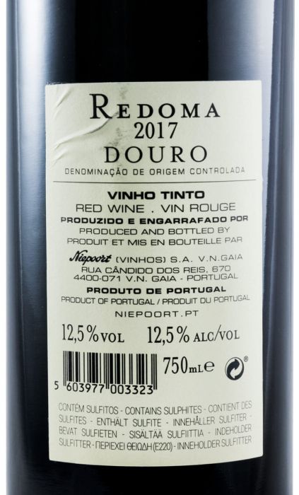 2017 Niepoort Redoma red
