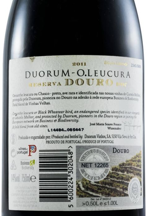 2011 Duorum O.Leucura Reserva tinto