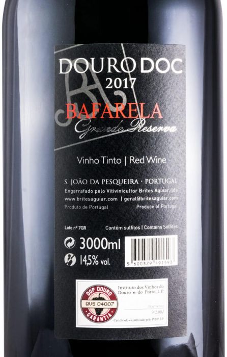 2017 Bafarela Grande Reserva tinto 3L