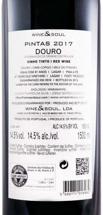 2017 Wine & Soul Pintas tinto 1,5L