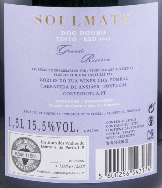 2017 Soulmate Grande Reserva tinto 1,5L