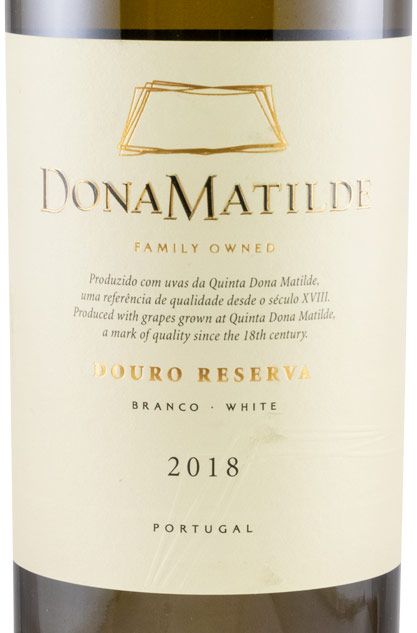 2018 Dona Matilde Reserva white