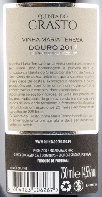 2017 Quinta do Crasto Vinha Maria Teresa tinto