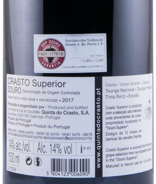 2017 Crasto Superior tinto 1,5L