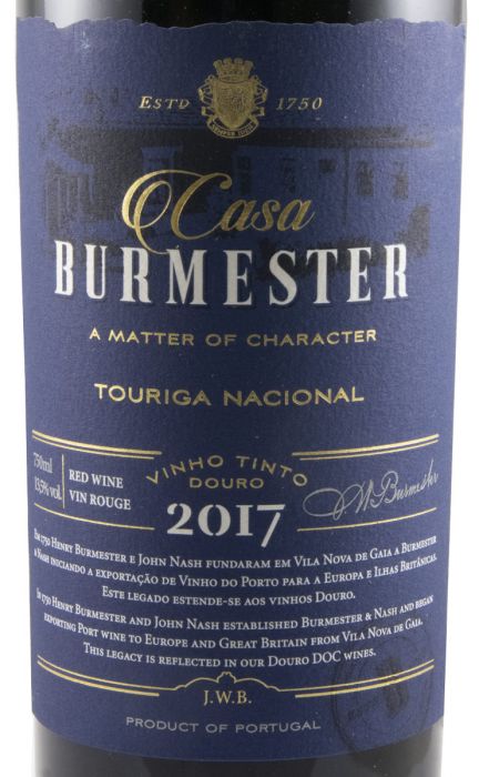 2017 Burmester Touriga Nacional red