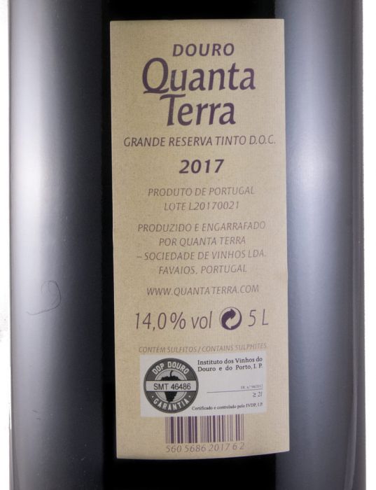 2017 Quanta Terra Grande Reserva tinto 5L