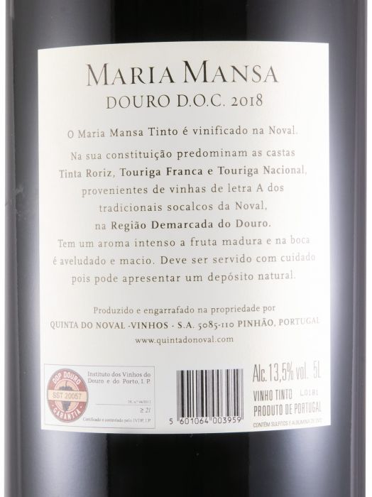 2018 Quinta do Noval Maria Mansa red 5L