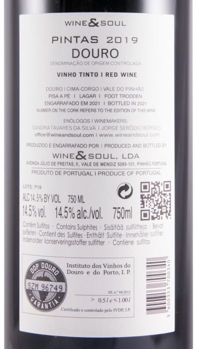 2019 Wine & Soul Pintas tinto