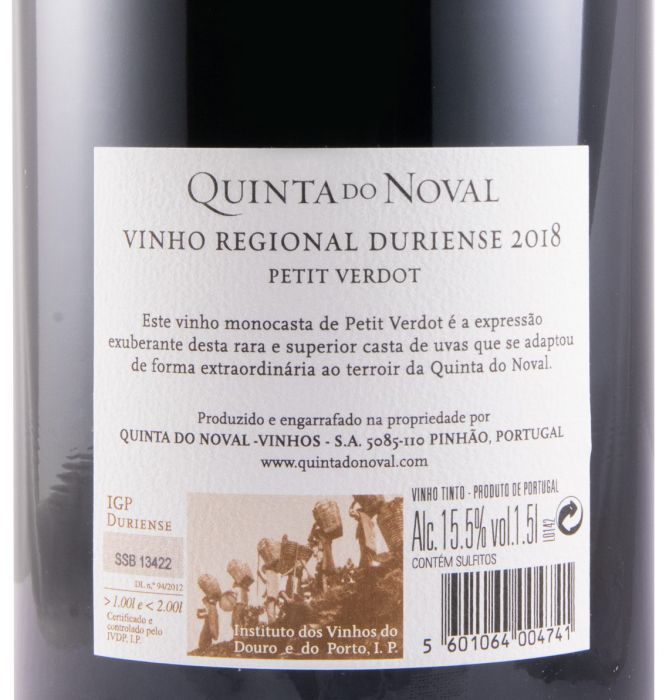 2018 Quinta do Noval Petit Verdot tinto 1,5L