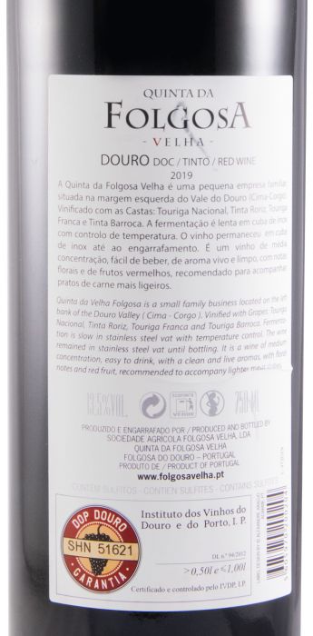 2019 Quinta da Folgosa Velha red