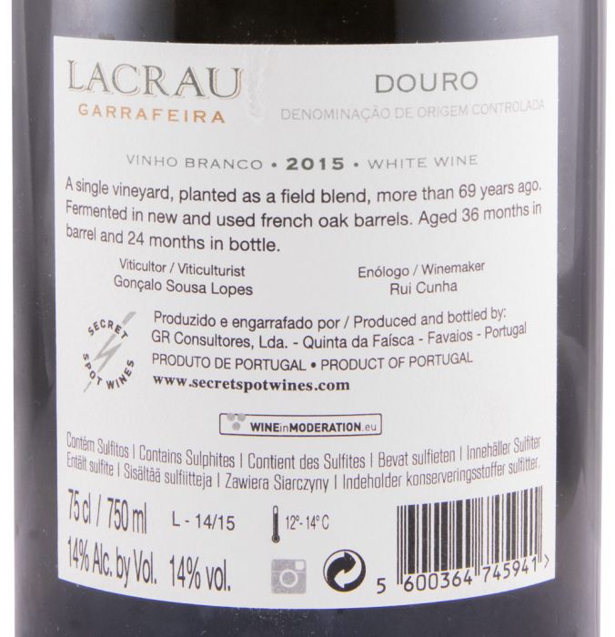 2015 Lacrau Garrafeira branco