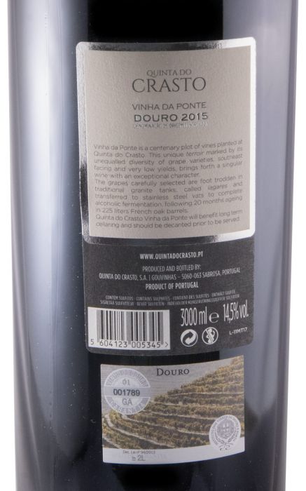 2015 Quinta do Crasto Vinha da Ponte tinto 3L