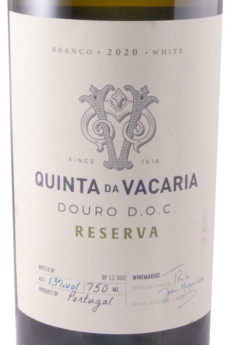 2020 Quinta da Vacaria Reserva white