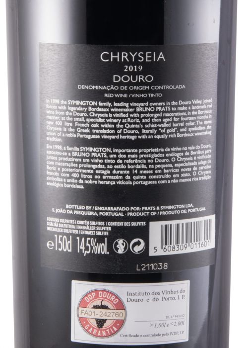 2019 Chryseia tinto 1,5L