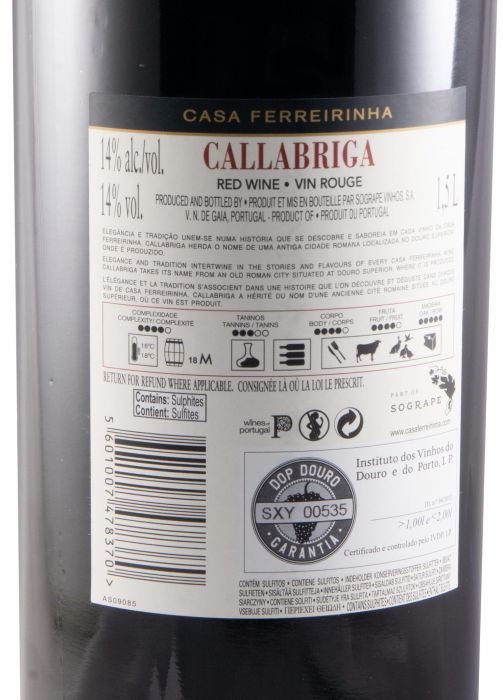 2019 Casa Ferreirinha Callabriga red 1.5L