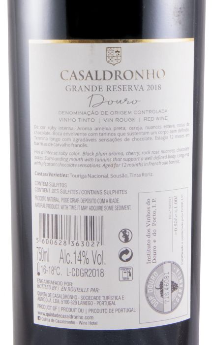 2018 Casaldronho Grande Reserva red