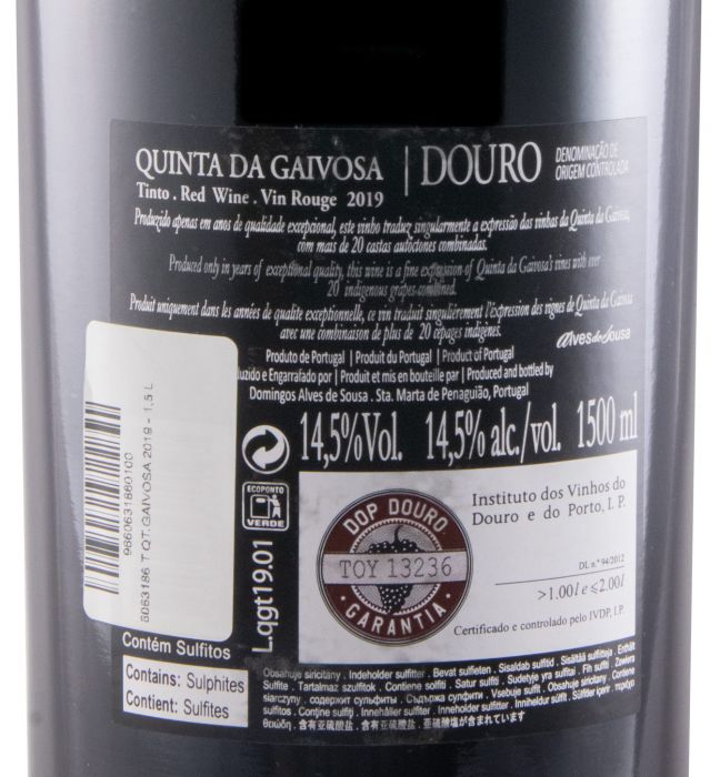 2019 Quinta da Gaivosa red 1.5L