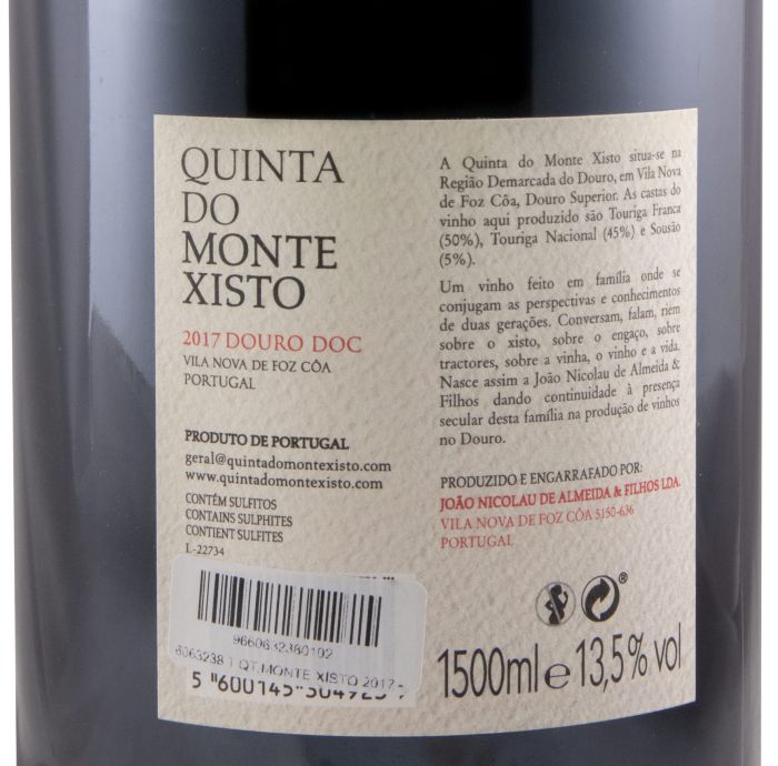 2017 Quinta do Monte Xisto red 1.5L