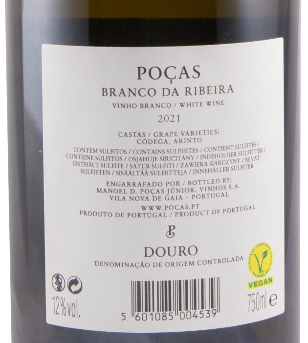 2021 Poças Branco da Ribeira branco