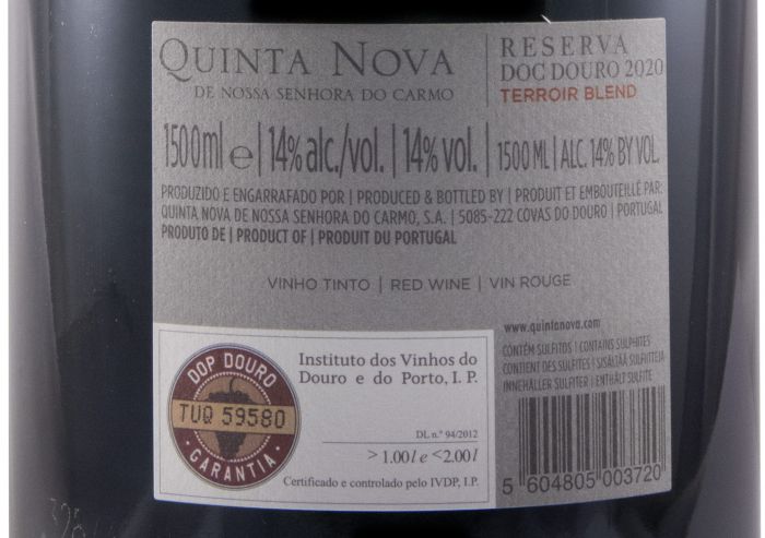 2020 Quinta Nova Terroir Blend Reserva tinto 1,5L