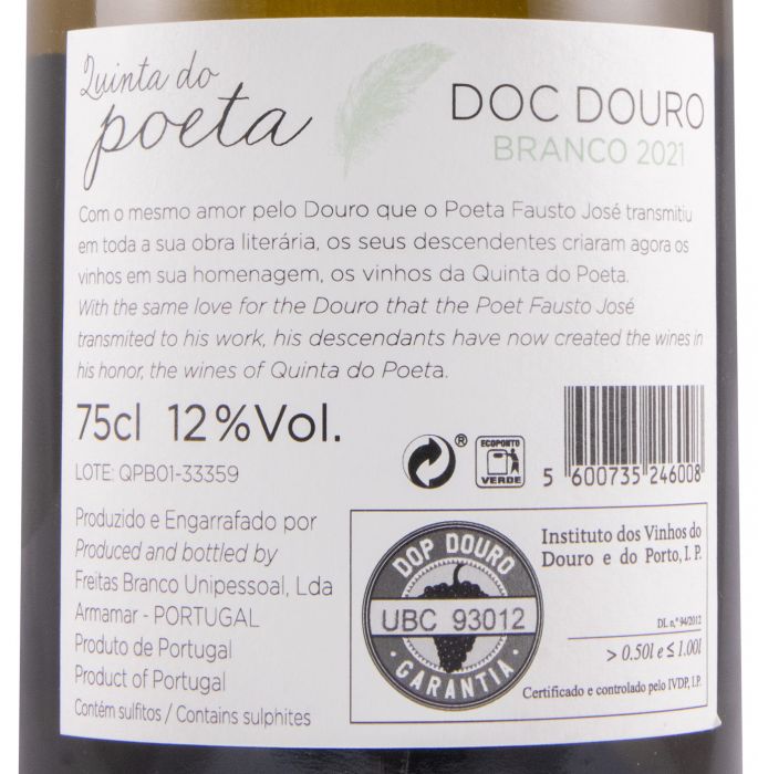 2021 Quinta do Poeta branco