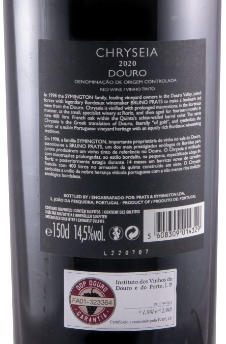 2020 Chryseia tinto 1,5L