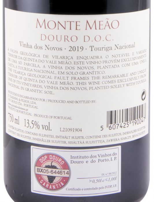 2019 Monte Meão Vinha dos Novos Touriga Nacional tinto