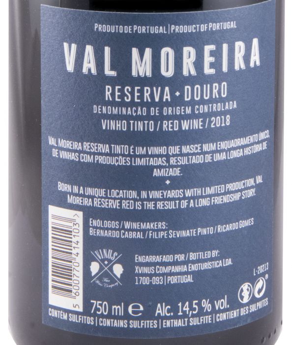 2018 Val Moreira Reserva red