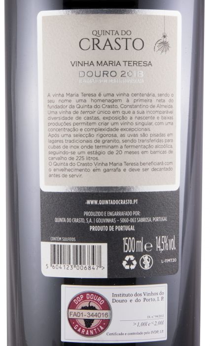 2018 Quinta do Crasto Maria Teresa red 1.5L